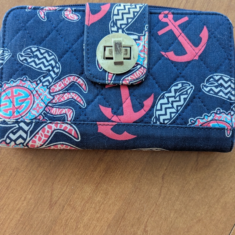 Simply Southern Navy and Pink Wallet